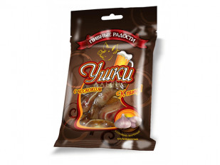 Бастони Колбаски сыровяленые острые: Уши свиные с чесноком 