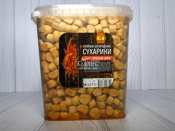 Сухарики с красной икрой в Хотьково