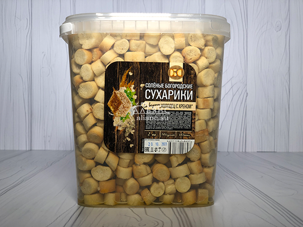 Сухарики с холодцом и хреном в Хотьково