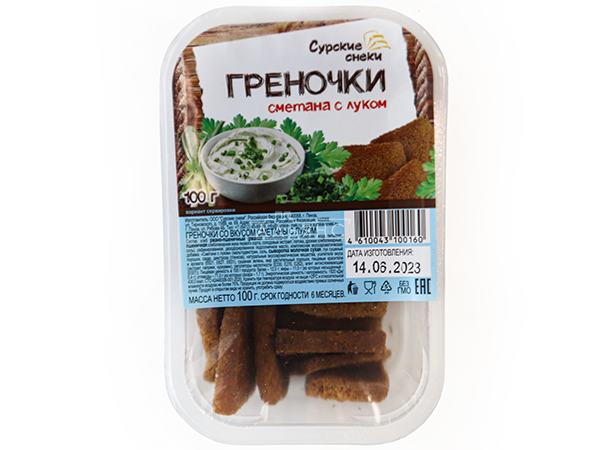 Сурские гренки Сметана с луком (100 гр) в Хотьково