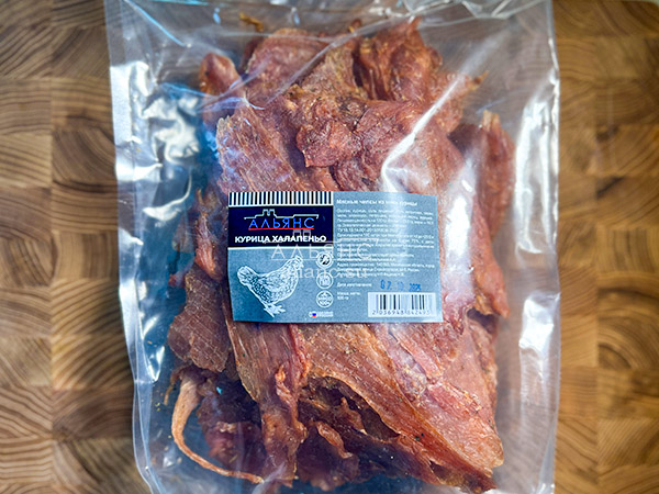 Мясо (АЛЬЯНС) вяленое курица 500гр "С халапеньо" в Хотьково
