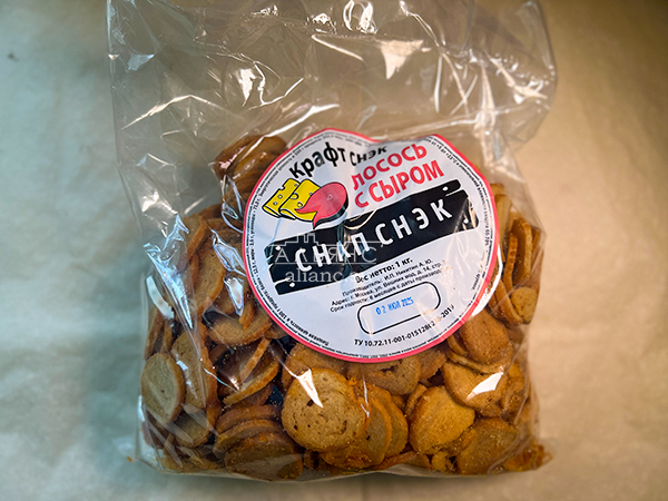 Снапсы ПШЕНИЧНЫЕ "Лосось с сыром" в Хотьково