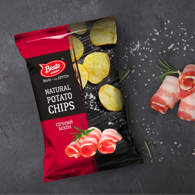 Картофель «Бруто» со вкусом бекона 70 гр. в Хотьково