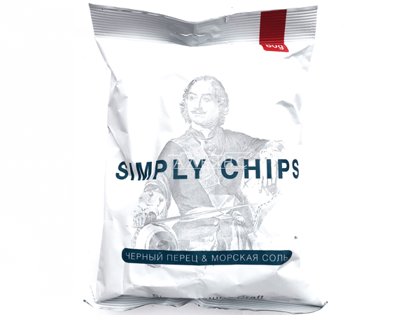 Картофельные чипсы "Simple chips" Морская соль и черный перец 80 гр. в Хотьково